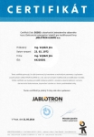 Certifikát Jablotron